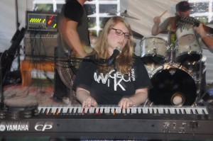 Lily on keys