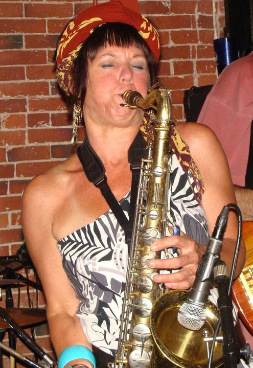 Saxophonist Kat-Lee Newton; raised in New Hampshire, learned in New Orleans